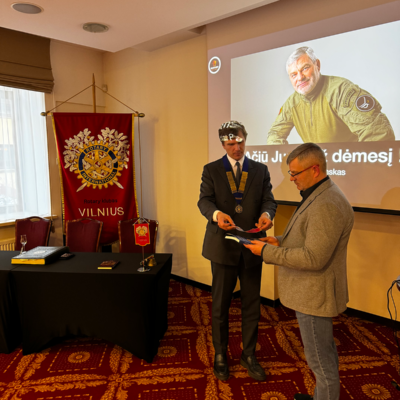 Susitikimas su Vilniaus Rotary klubas nariais.