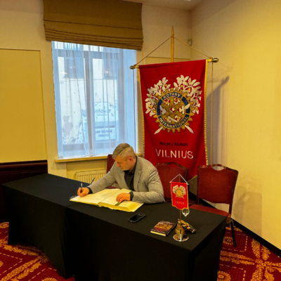 Susitikimas su Vilniaus Rotary klubas nariais.