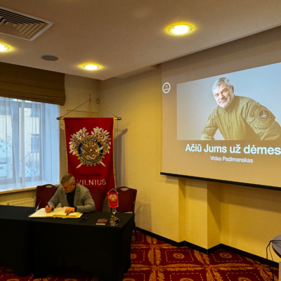 Susitikimas su Vilniaus Rotary klubas nariais.