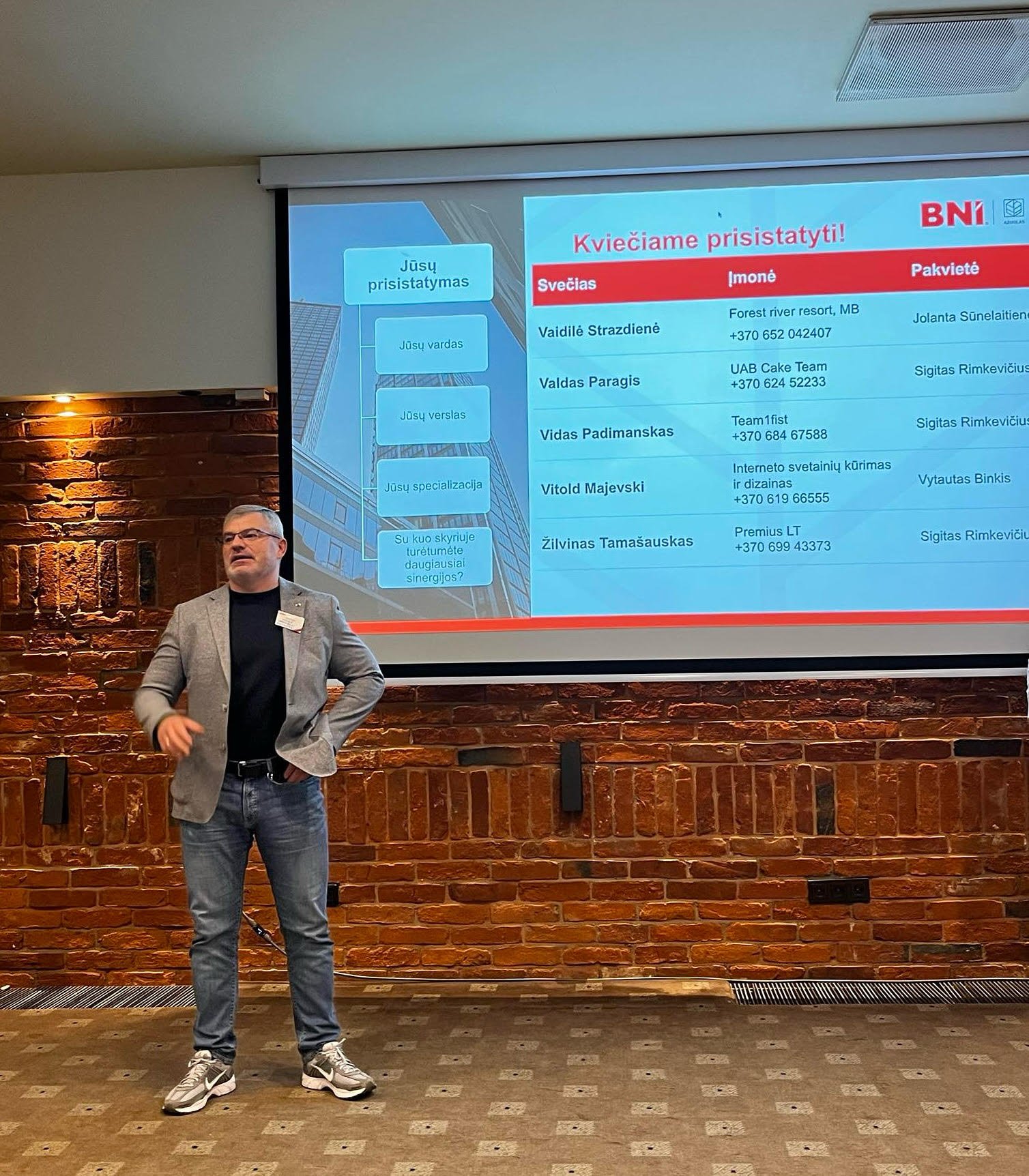 BNI Ąžuolas verslo pusryčiai